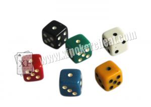 China Colorful Plastic Casino Magic Dice / Magic Trick Dice For Radio Wave Dice Predictor on sale