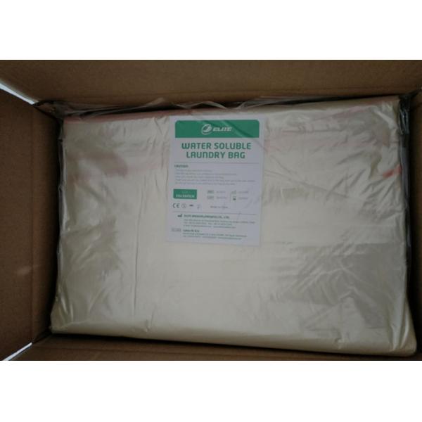 36 x 39 Infection Control PVA Water Soluble Laundry Sacks With Red Tie