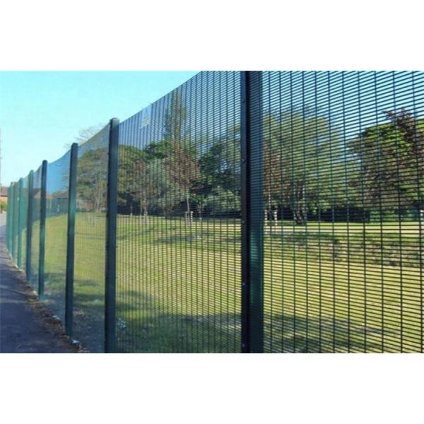 Metal Welded 358 Anti Climb Fence Anti Theft Residential Clearvu Fencing 1.1m-2.1m
