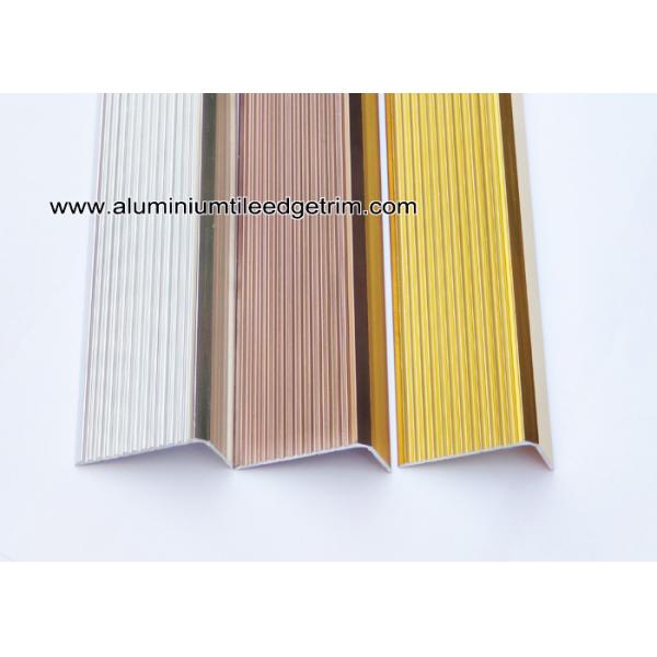 Anti Slippery Aluminum Stair Nosing / Edging / Brace With 45mm X 20 mm