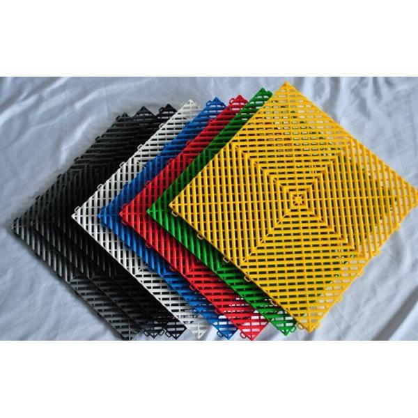 Interlocking Workshop Floor Mats Polypropylene Garage Flooring 2500 Lbs