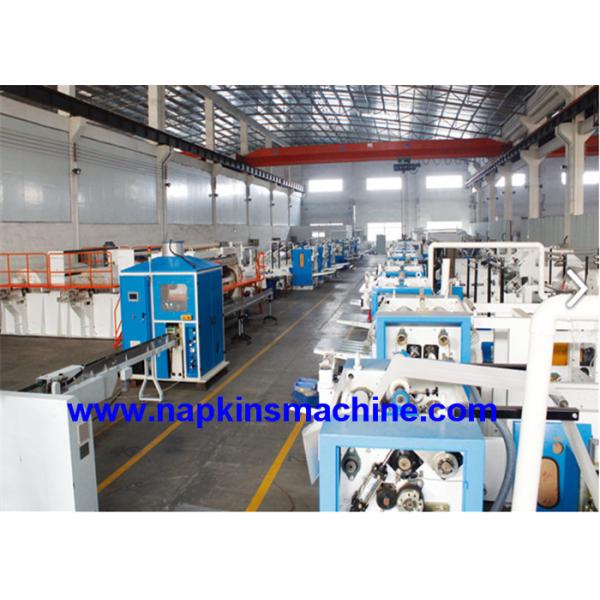 100 draws / Min Tissue Paper Maker , 210mm Size PLC Facial Tissue Production Line