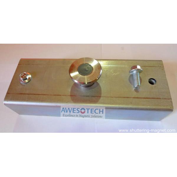 Zn Plated Precast Magnetic Box Laser Logo Printing