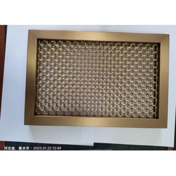 Decorative Copper Mesh Customized Crimped Brass Wire Mesh Wire Mesh Gill