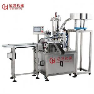 China 304 Stainless Steel Automatic Gel Liquid Tube Filling Capping Packing Machine OEM on sale
