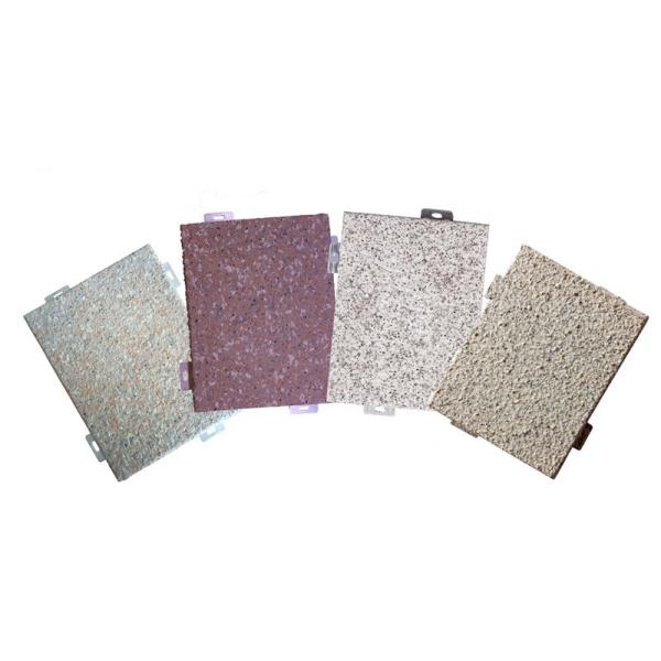 Customized Length Outside Wall Cladding Wood Grain Marble Aluminum Veneer