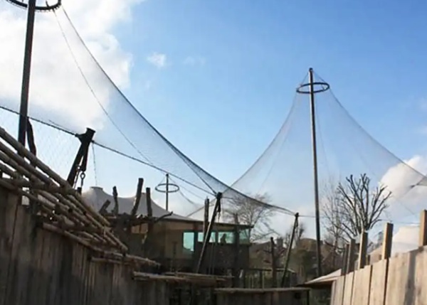 Stainless Steel Wire Rope Mesh 1.6mm 45mm For Aviary