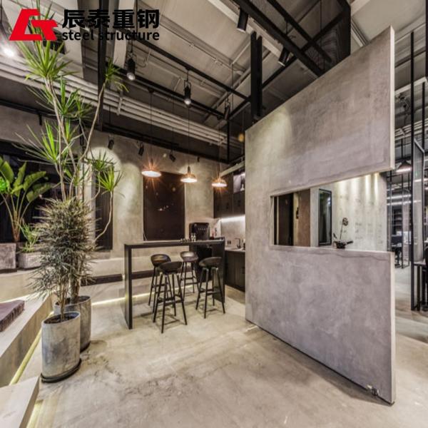 Fireproof Commercial Steel Frame Building Construction Wind Resistant