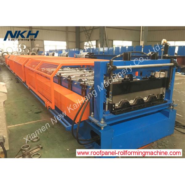 76mm Height Rib Floor Deck Roll Forming Machine For Composite Metal Deck Panel