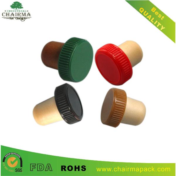 Plastic cap synthetic cork wine bottle stopper