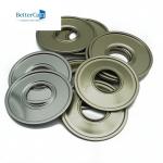 China Round Metal Tin Can Lids Tinplate Material Plain Inner Coating for sale