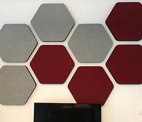 Office Corridors Polyester Fiber Acoustic Panel Practical Sound Absorption