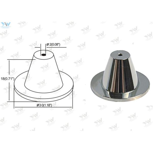 Chrome Finished Ceiling Cable Hanging System Brass Ceiling Mounting Base