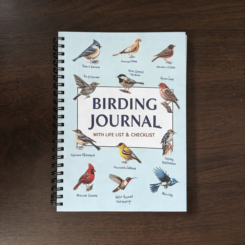 Bird Watching Log Book With Wire-O Binding For Wildlife Observation