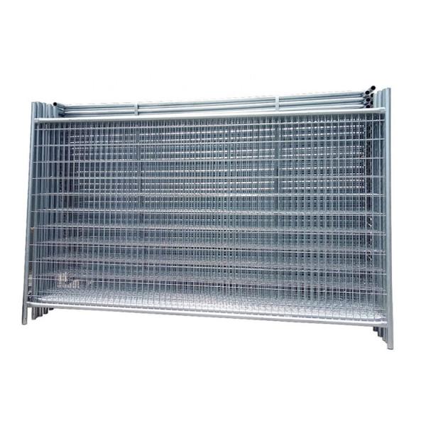 Building Galvanized Site Security Fencing 75*150mm Portable Security Fence