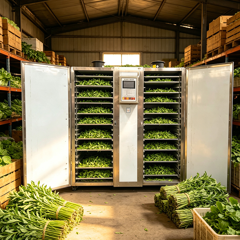 Energy Saving Chrysanthemum Drying Oven Tray Dryer Stevia Leaves Low Temperature Dehydration Machine