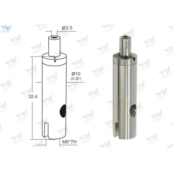 M6 Internal Thread Size Aircraft Cable Grippers With Ø 10mm Brass Material