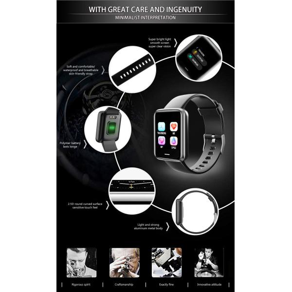 Hazel Full Heart Rate Smartwatch Touch Screen Smart Watch H19D Dynamic 1.3 Inch