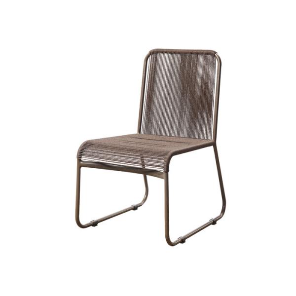 Patio Garden Furniture Outdoor Woven Rope Chairs without Armrest