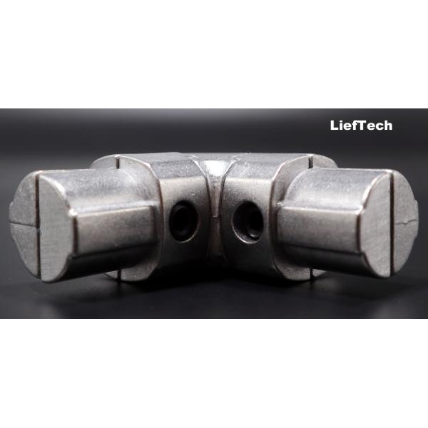 Silver Aluminium Pipe Connectors Internal Aluminum Corner Connector