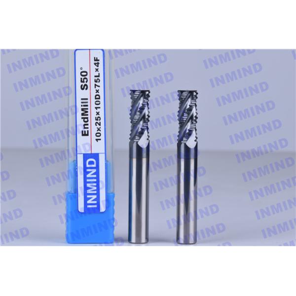 HRC55 4 Flute Carbide Roughing End Mills with AlTiN / NANO Coating