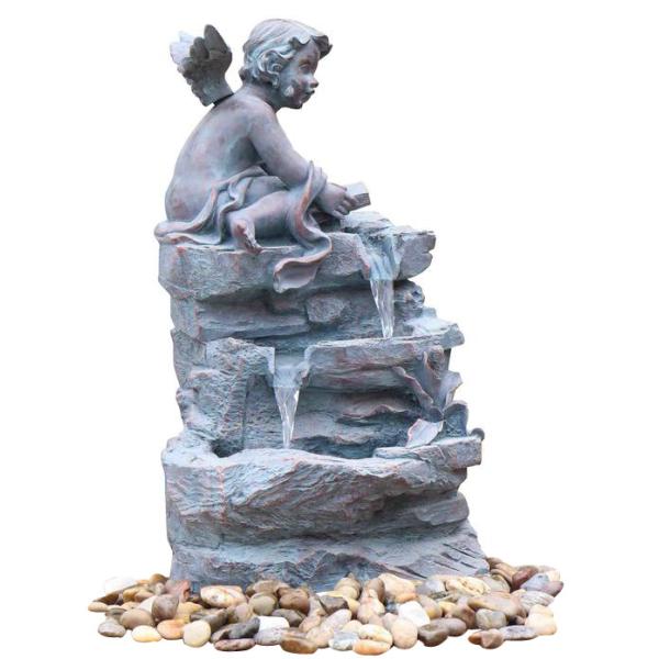 Smarten Angel Copper Water Fountains , Indoor Floor Water Fountains For House