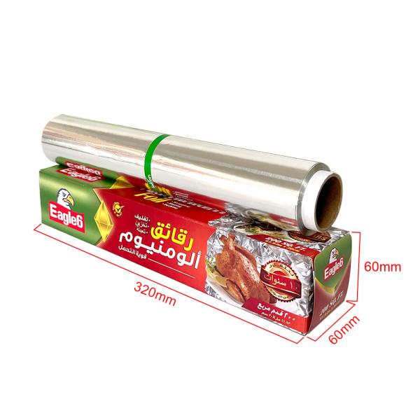 Soft Temper Aluminum Foil Roll for BBQ Grill Oven Baking in Household Kitchen