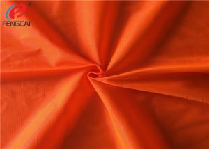 Cheap Reflective Polyester Fluorescent Fabric , Fluorescent Orange Fabric For Uniform for sale