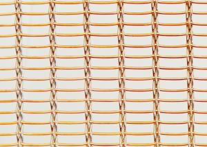 China SHUOLONG SS304 Glass Laminated Wire Mesh Eco Woven Copper Wall Cladding on sale