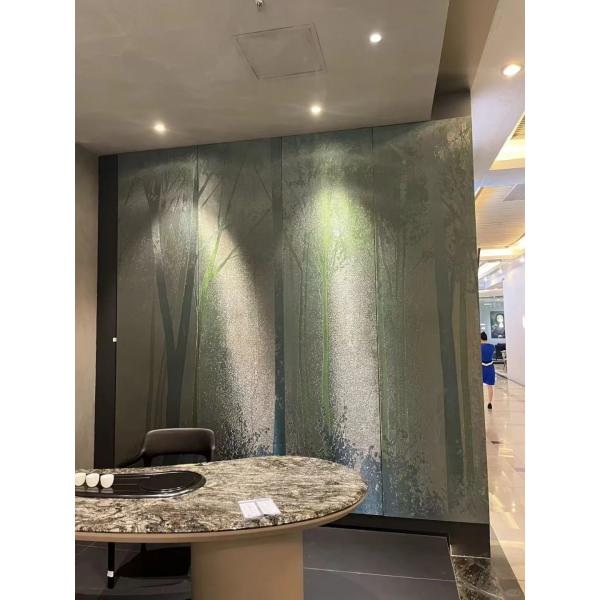 Customizable fireproof environmentally friendly metal wall covering