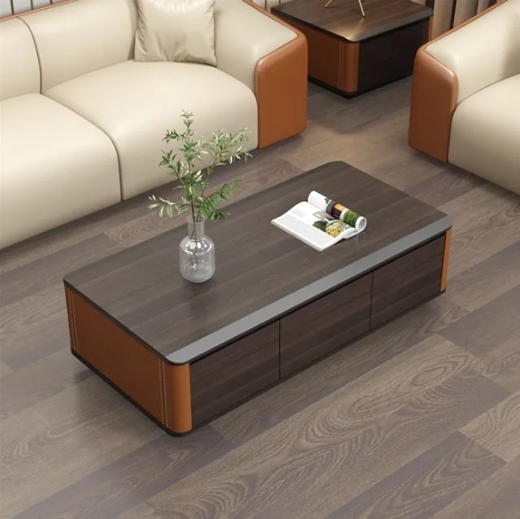 office furniture wooden square storage cupboard with door small display table corner table for coffee tables