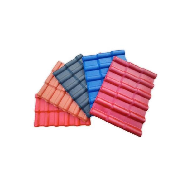 Plastic Composite PVC Red Roof Tile Fireproof Outdoor Decoration