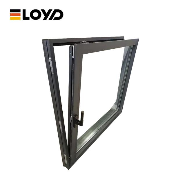 Single Pane Hinged Tilt Turn Upvc Aluminium Windows For Home Office