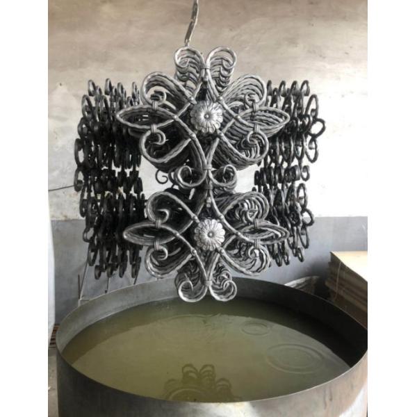 Eco Friendly Cast Iron Ornaments Sand Blasted For Fences Gates Staircases