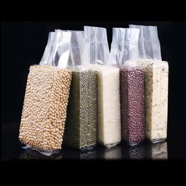 Transparent Vacuum Bag With Miscellany Grain Print