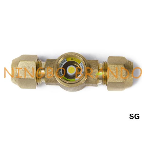 SG Danfoss Type Refrigeration Sight Glass SGN SGI 1/4'' 3/8'' Flare ext x ext