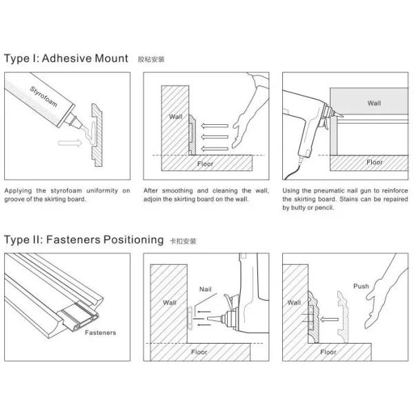 118mm - 200mm Polystyrene Wall Panel Interior Wall Cladding Easy Install