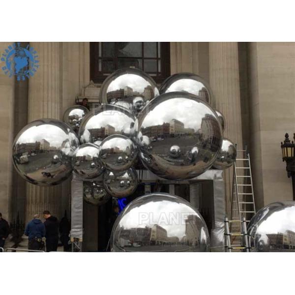 Silver 0.45m Inflatable Reflective Balloon For Wedding Party