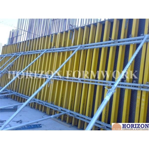 Easy-to-assemble Wall Formwork Systems / Panels With Steel Walers and Wood Girder H20