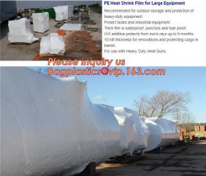 Cheap Heavy-Duty POF Boat Shrink Wrap Film, Central Fold Film, Colored Printed Protective Heat Shrinkable Film for sale