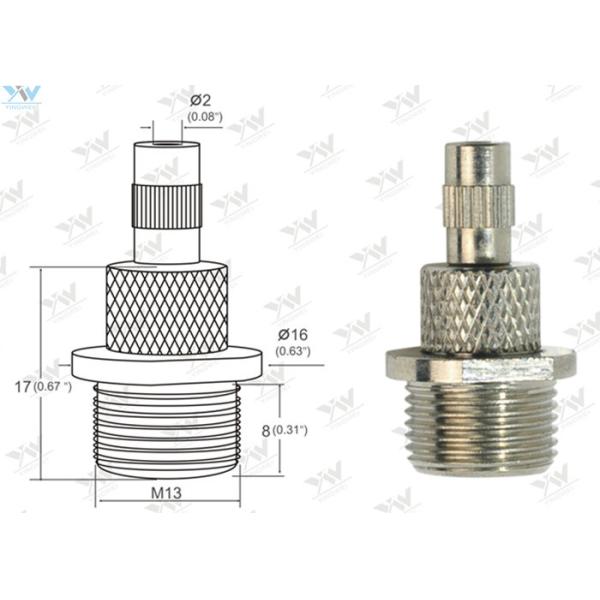 Key Flange Cap Lock Cable Grippers Brass Material Nickel Plated With Safety Lock