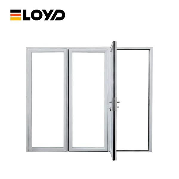 Modern Aluminum Glass Accordion Folding Patio Doors External ODM