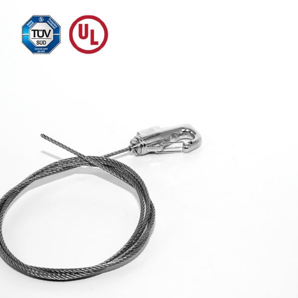 Brass Cable Gripper With Self Lock Spring Hook Adjustable Wire Gripper