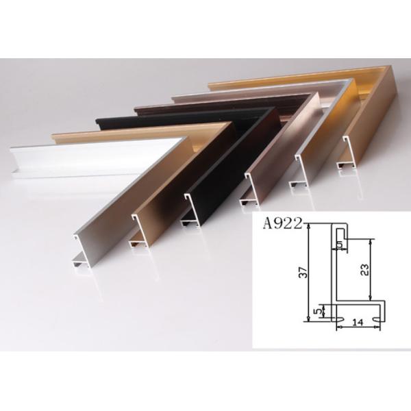 Anodized Aluminum Metal Picture Frame Moulding Customized Long Durability