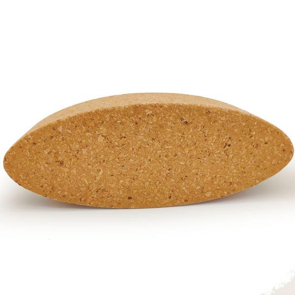 Oval Cork Yoga Brick Egg Cork Yoga Blocks For Seated Reclining Postures