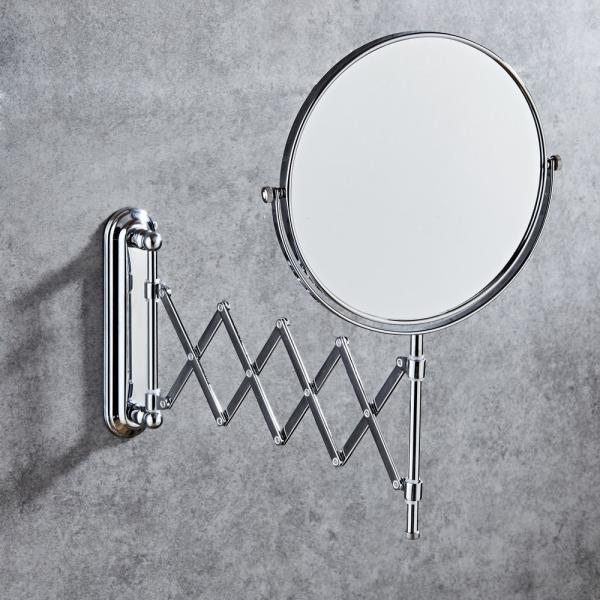 6 INCH Decorative Wall Adjustable Mirror Folding Bathroom Mirror Telescopic Double Side Mirror