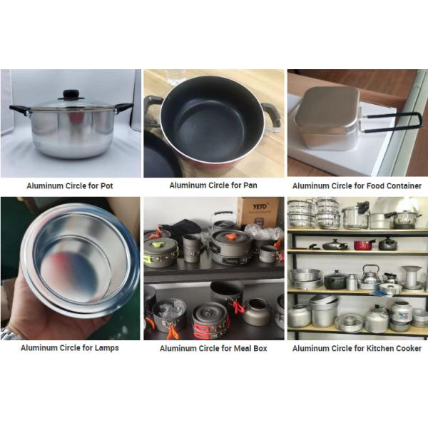 1060 3003 5052 Aluminum Circle Disc Deep Drawing Quality Precision Cut 100mm-1200mm for Kitchen Cookware Lighting