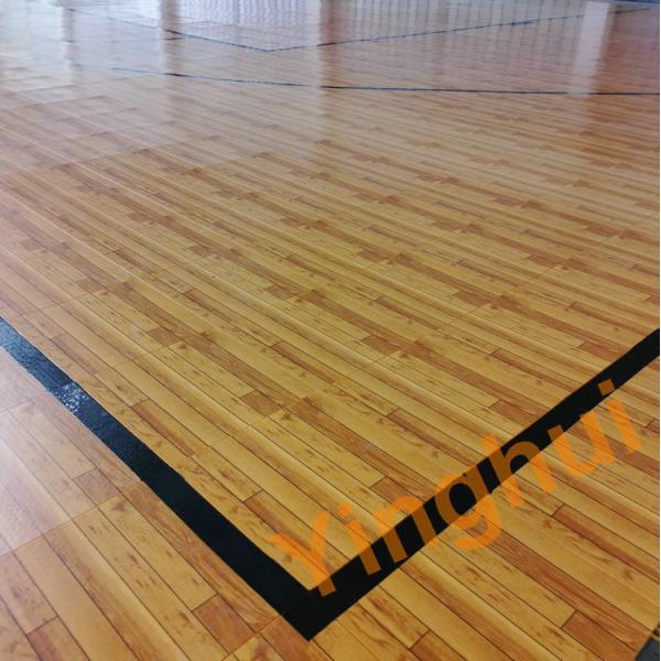 Plastic Wood Flooring Indoor Pp Wood Sports Flooring for Pickleball Tennis Basketball Courts
