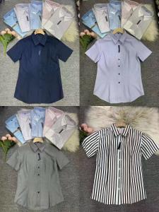 China Lady Polo Dress Shirts Fashion Daily Wear Regular Shirts Formal Dress Kcs8 on sale