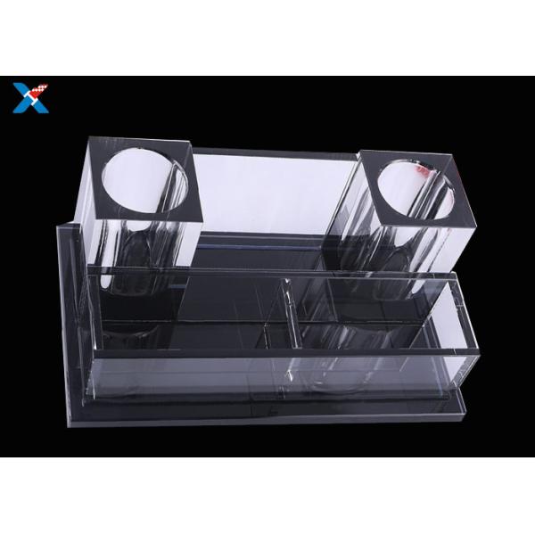 KTV Crystal Acrylic Microphone Stand ,  Smooth Surface Clear Plastic Display Box